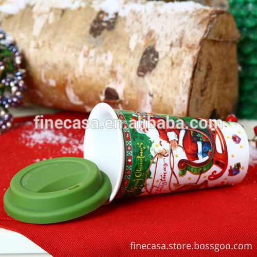 12OZ Christmas Double Wall Ceramic Mug